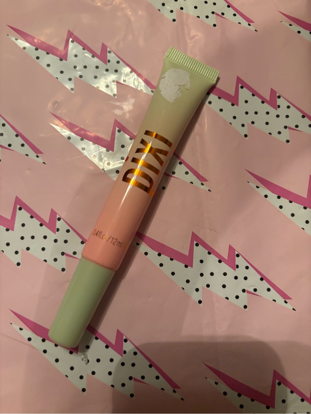 DITA Peach & Mint Eye Gel Tube - Pink and Light Green